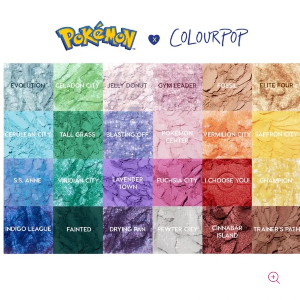 ColourPop  Pokémon Pallet Town Rainbow Eyeshadow Palette